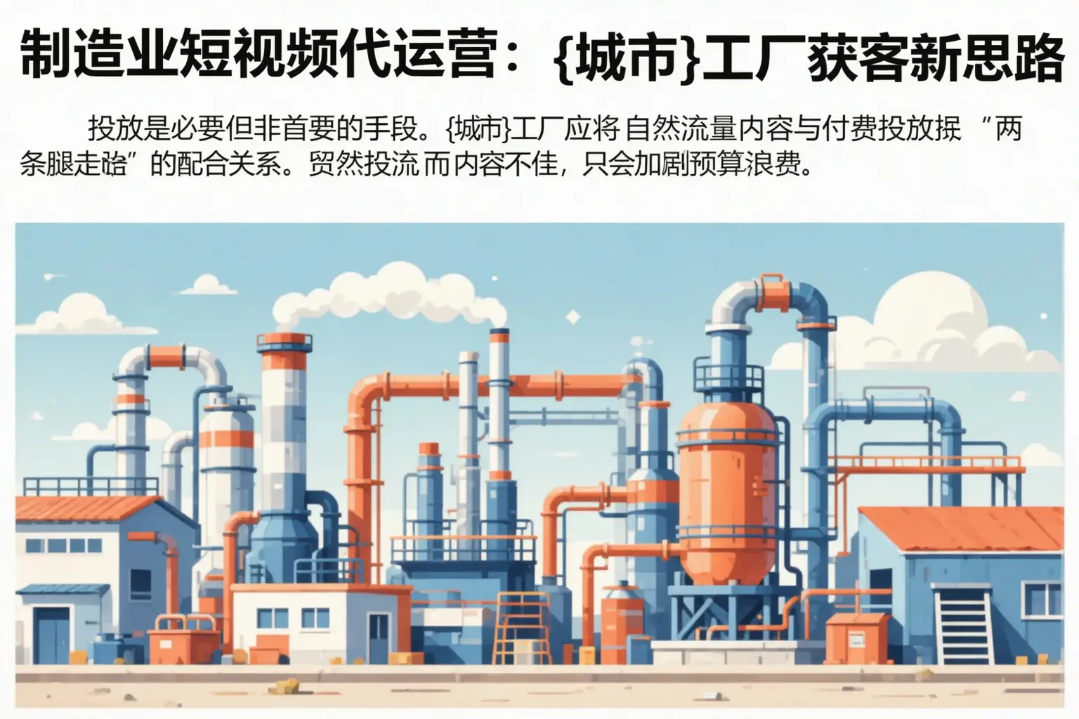 制造业短视频代运营：淮南工厂获客新思路