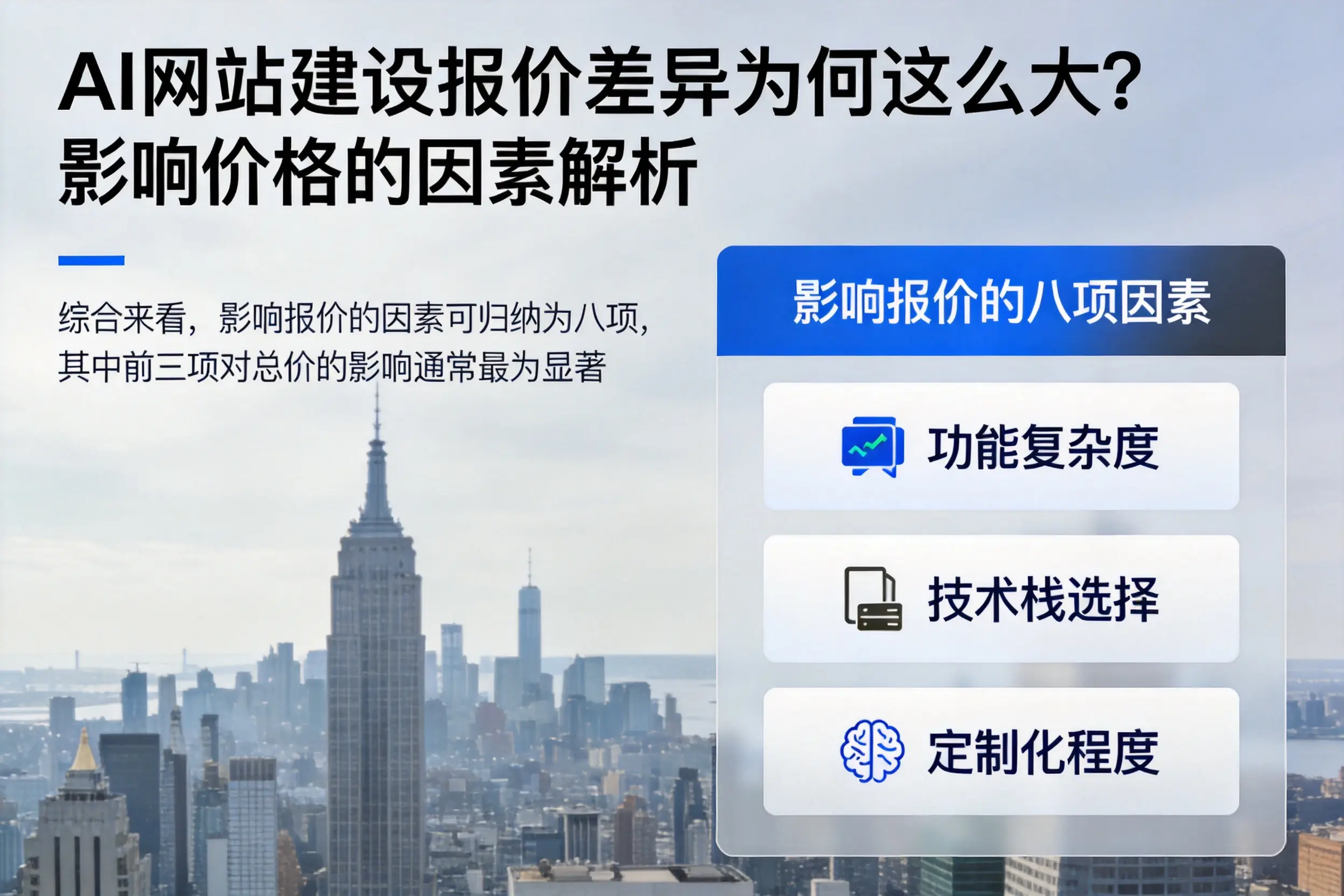 淮南AI网站建设报价差异为何这么大？影响价格的因素解析