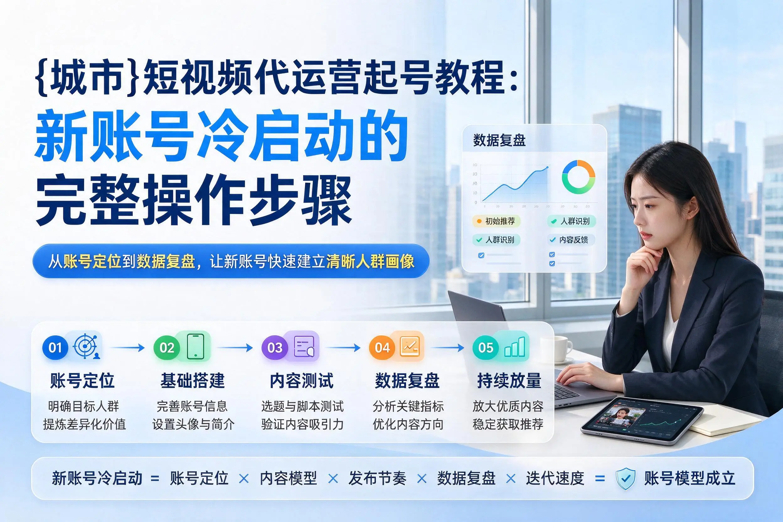 淮南短视频代运营起号教程：新账号冷启动的完整操作步骤