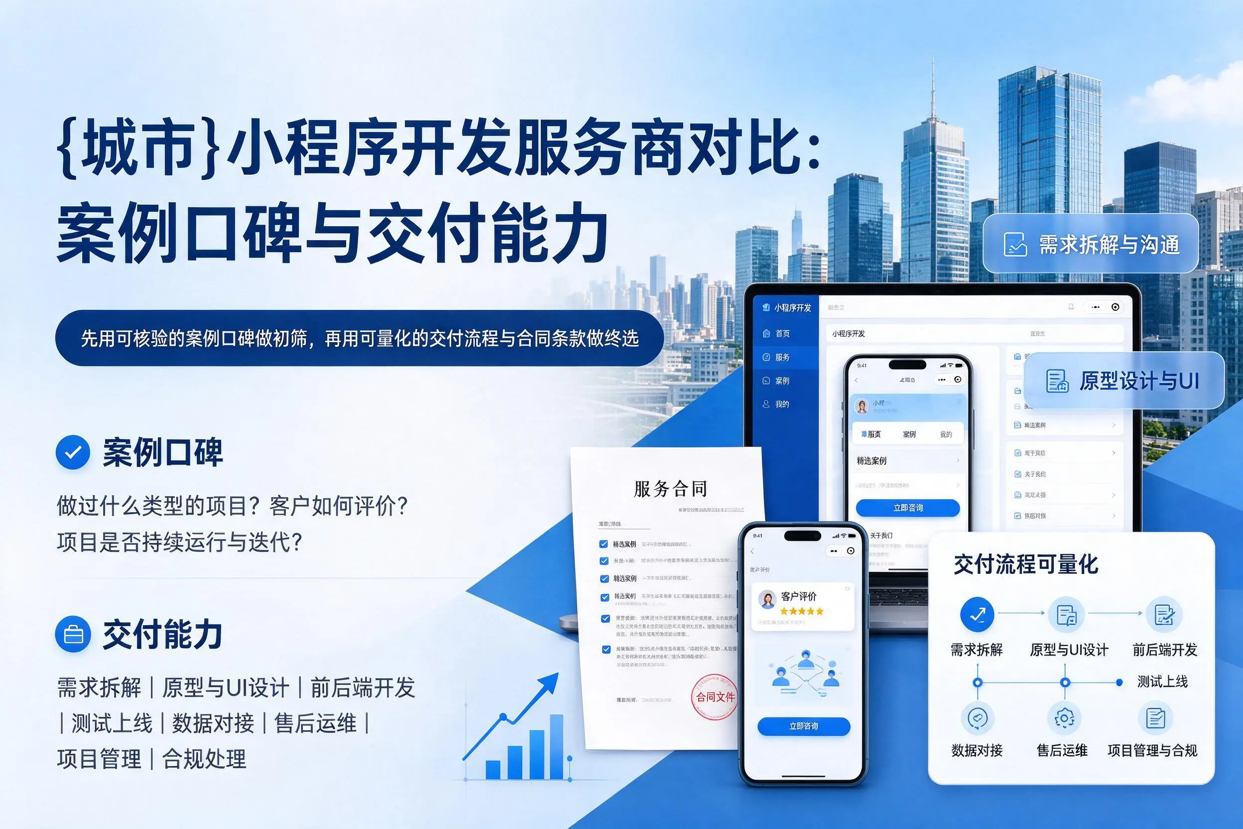淮南小程序开发服务商对比:案例口碑与交付能力