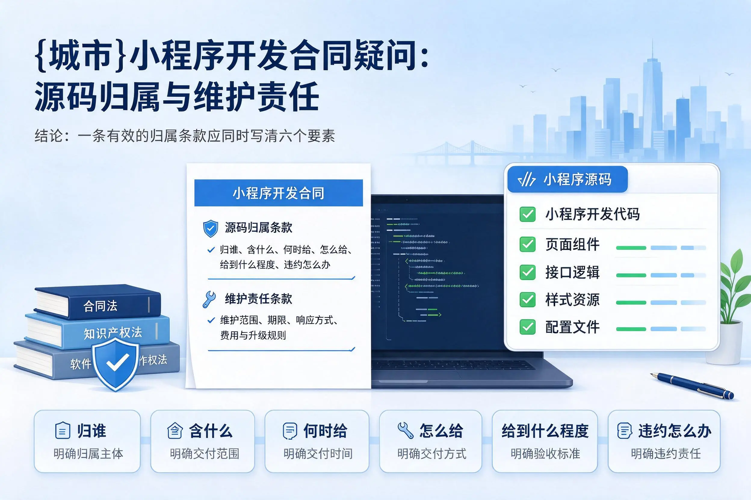 淮南小程序开发合同疑问：源码归属与维护责任