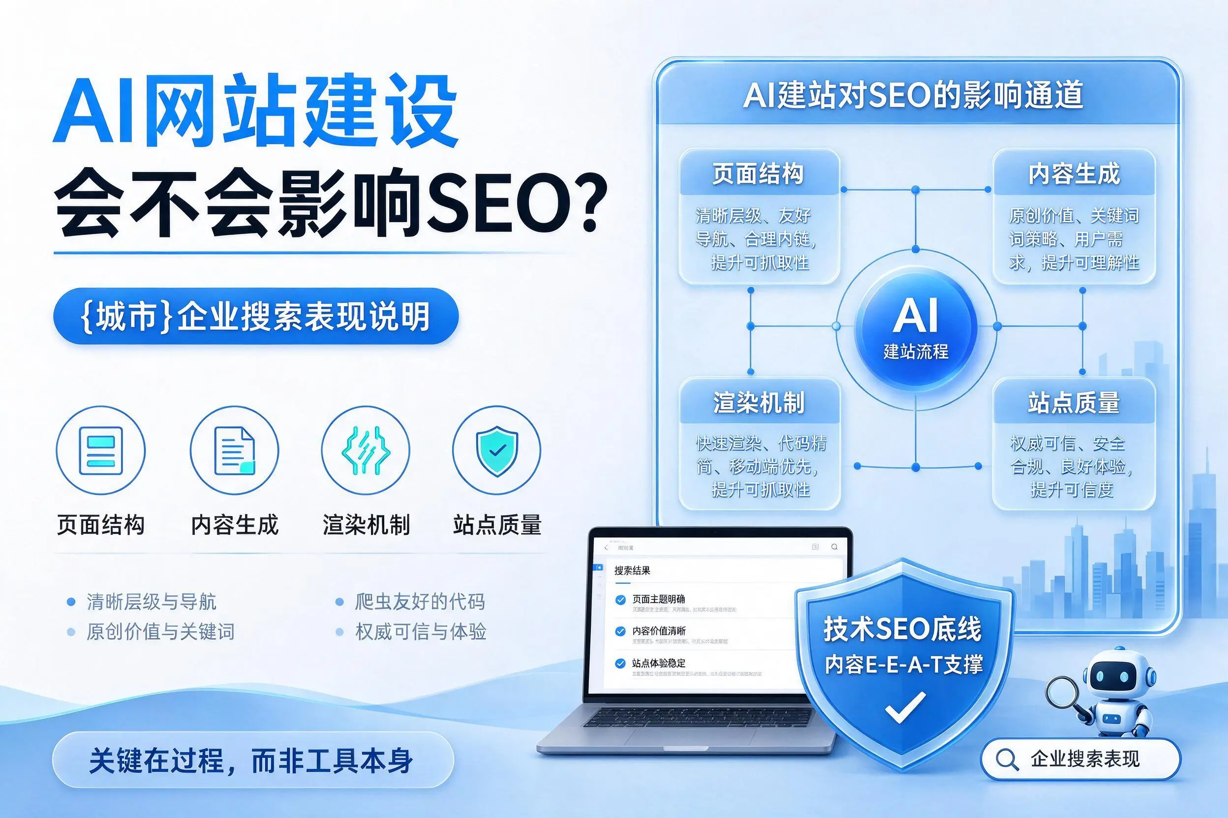 AI网站建设会不会影响SEO？淮南企业搜索表现说明