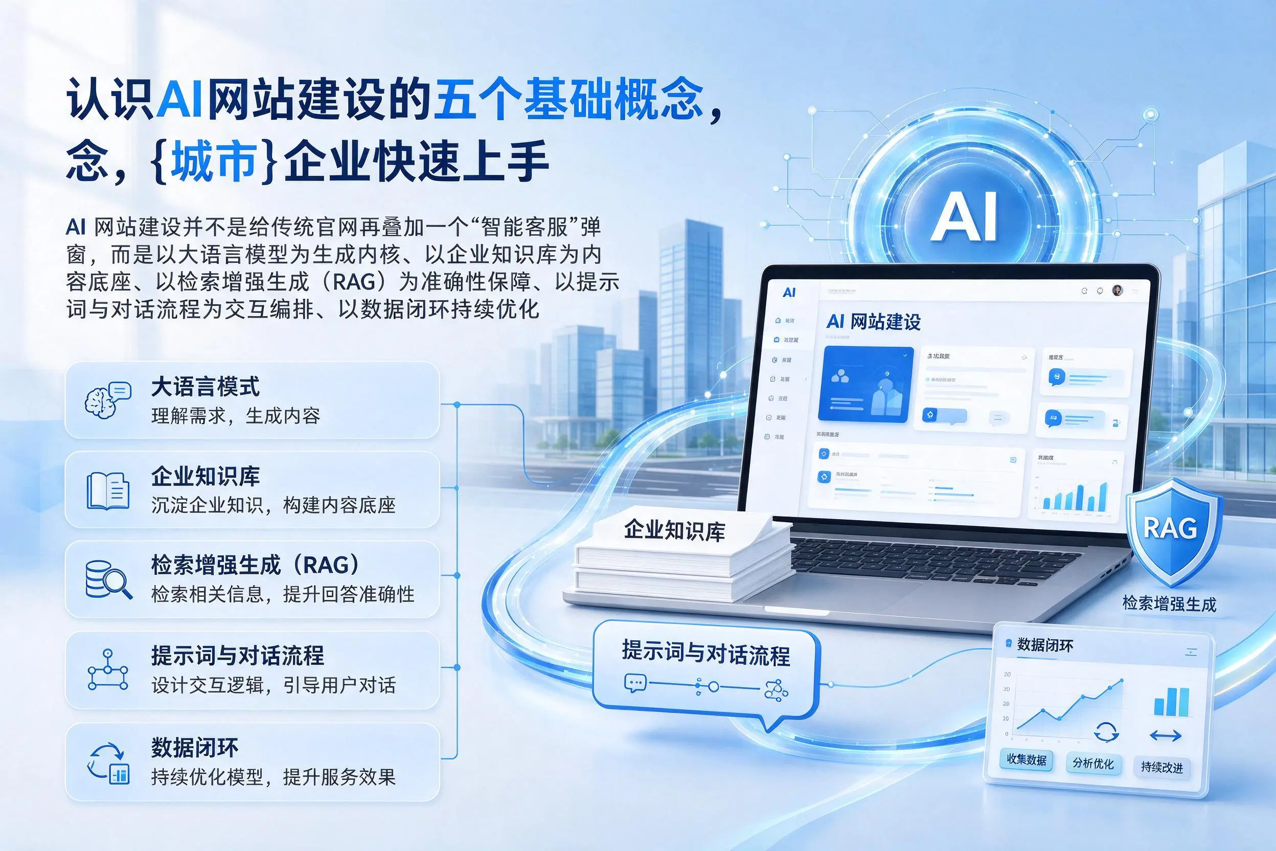 认识AI网站建设的五个基础概念，淮南企业快速上手