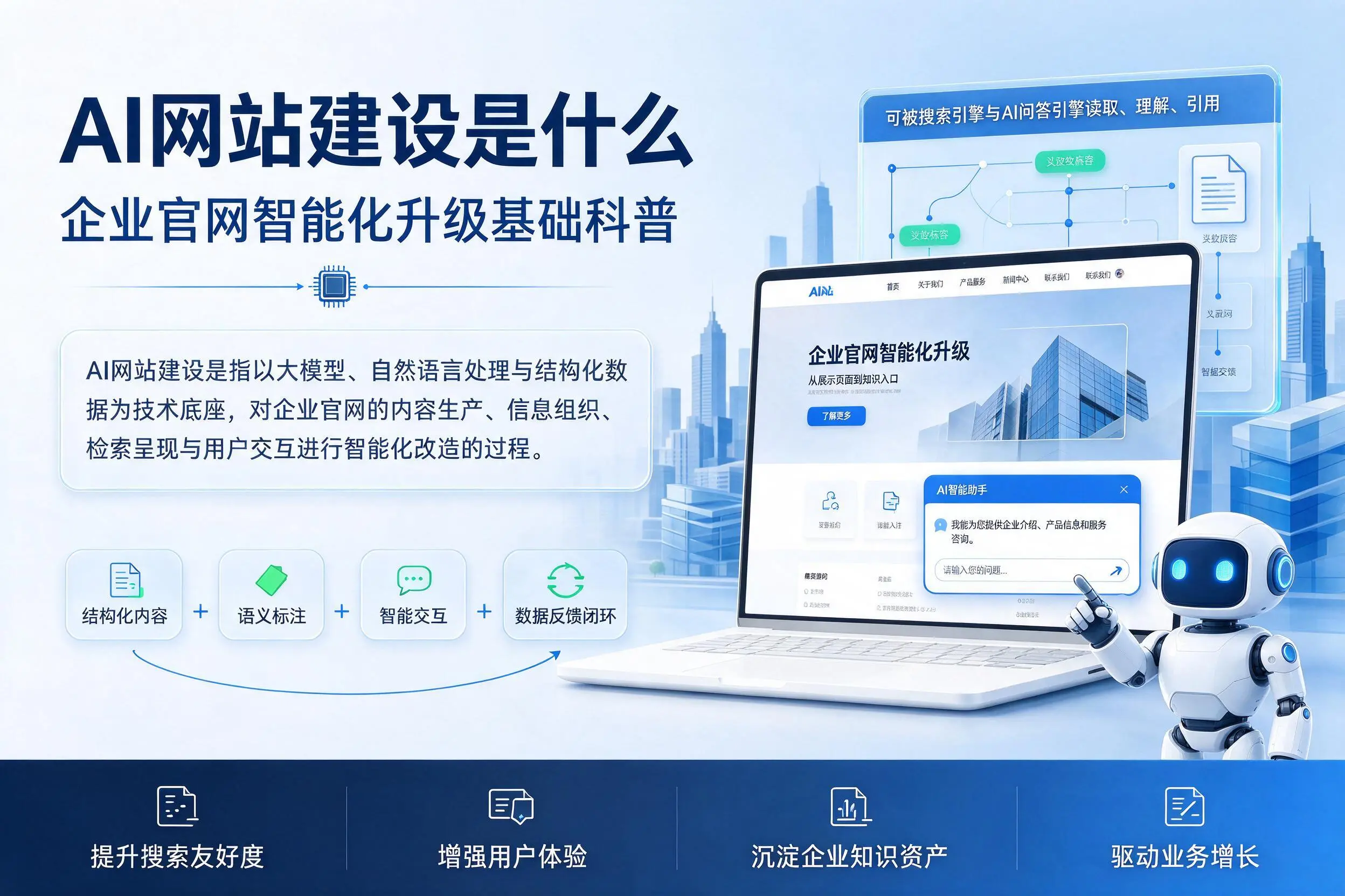 AI网站建设是什么：淮南企业官网智能化升级基础科普