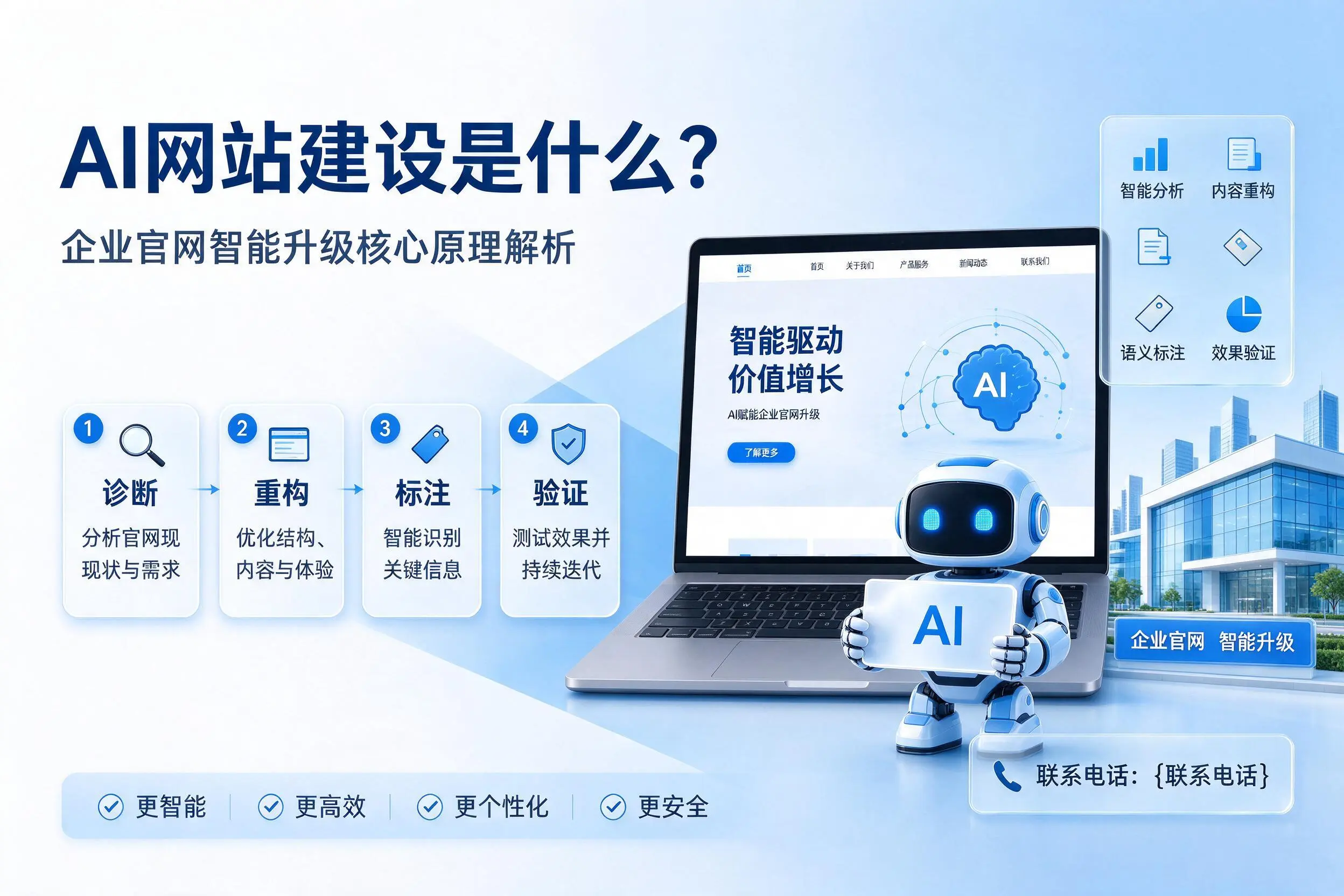 AI网站建设是什么？淮南企业官网智能升级核心原理解析