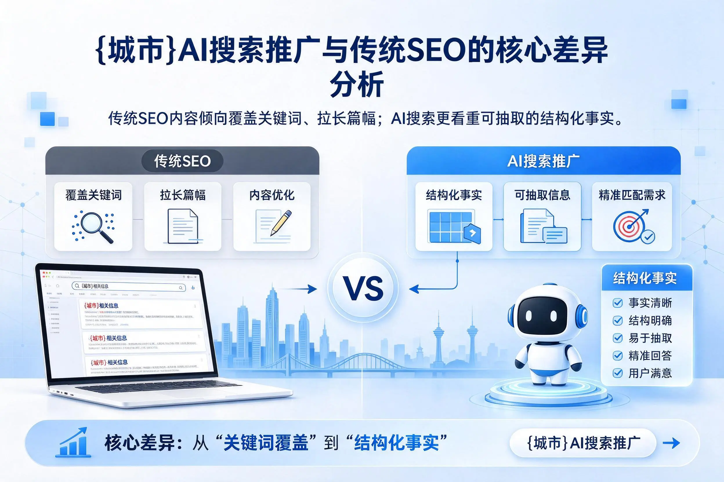 淮南AI搜索推广与传统SEO的核心差异分析
